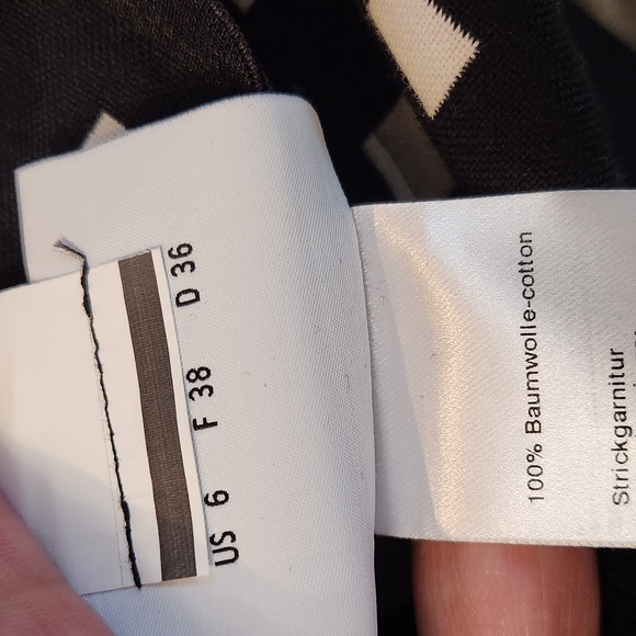 Akris Punto luxury square dots reversible coat/dress size 6 black white - Picture 8 of 15